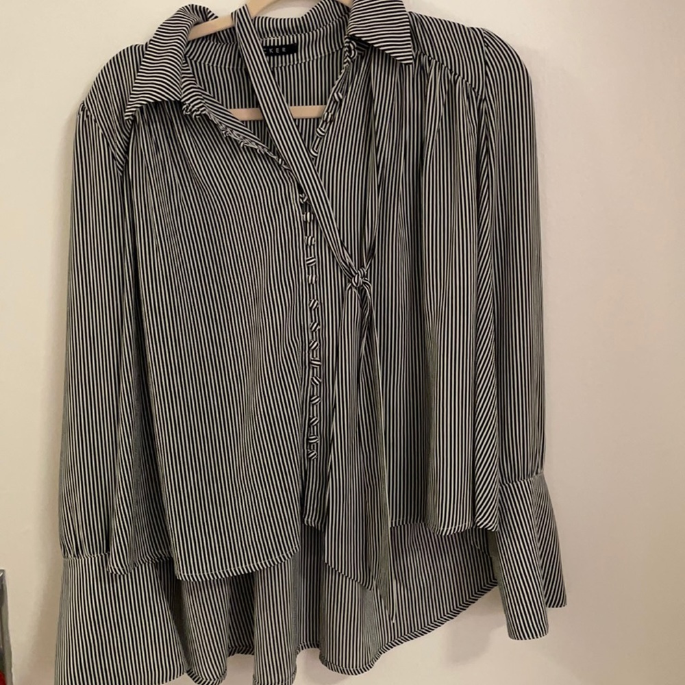Decker Striped Long Sleeve Blouse